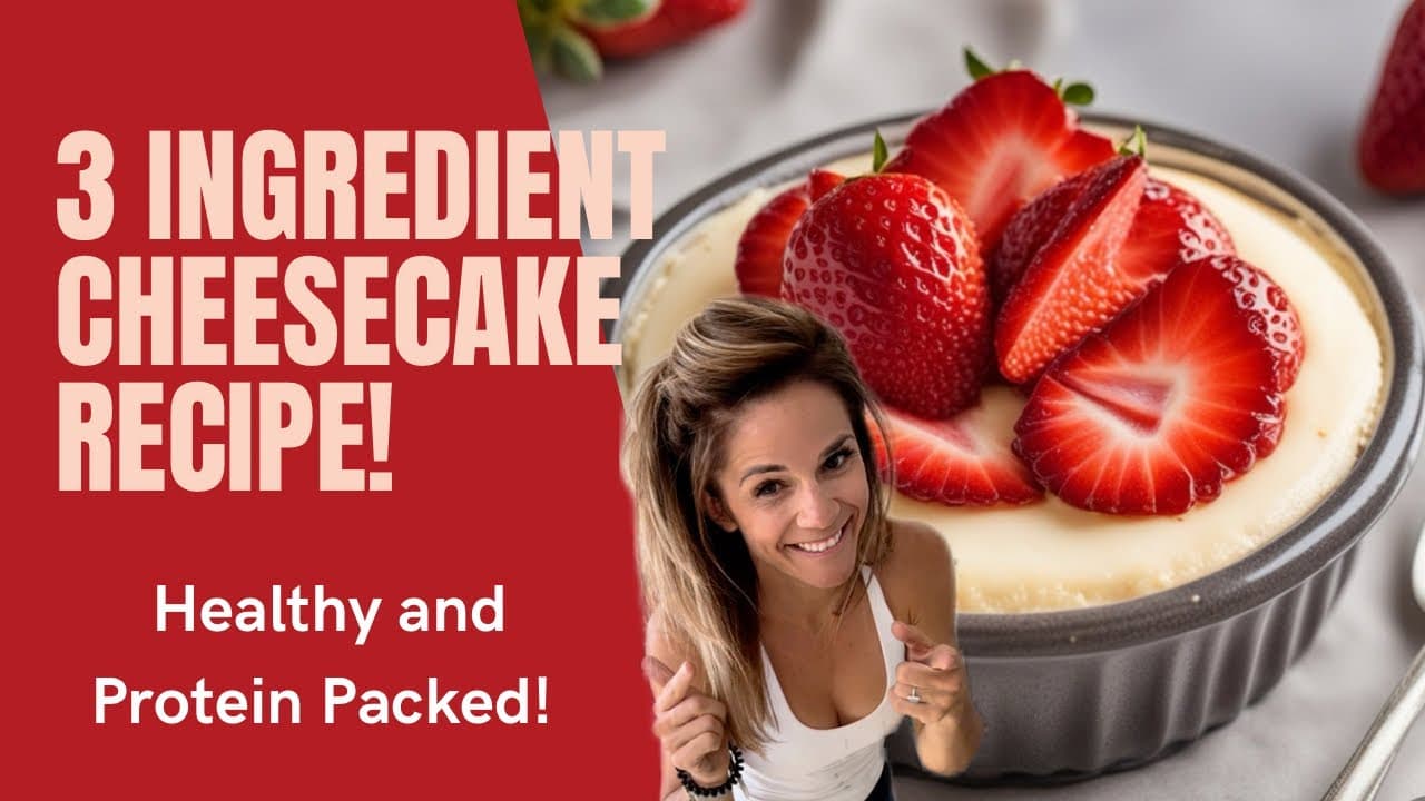 Easy 3-Ingredient Protein-Packed Cottage Cheese Cheesecake