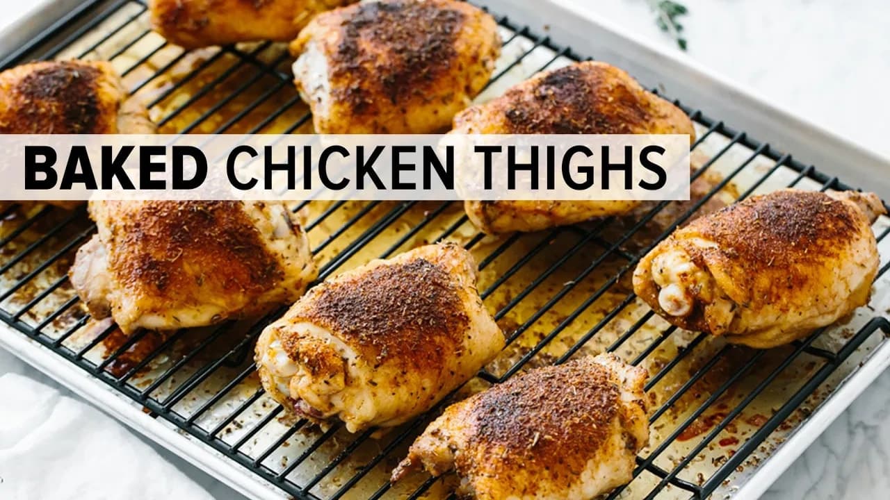 Crispy Baked Chicken Thighs