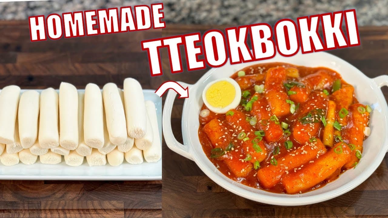 How to Make Korean Tteokbokki from Scratch!!