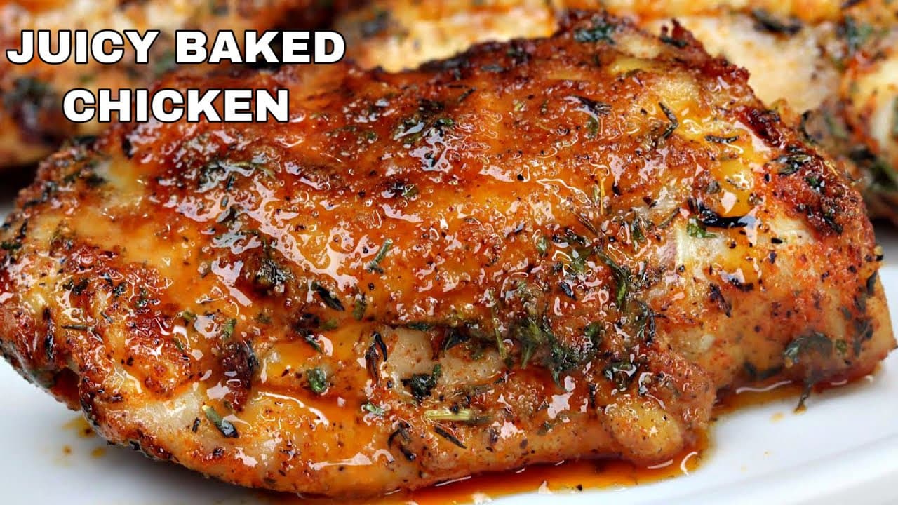 Juicy Baked Chicken Thighs