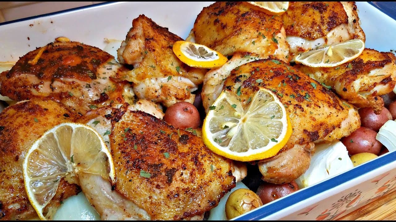 Baked Lemon Garlic Chicken Recipe