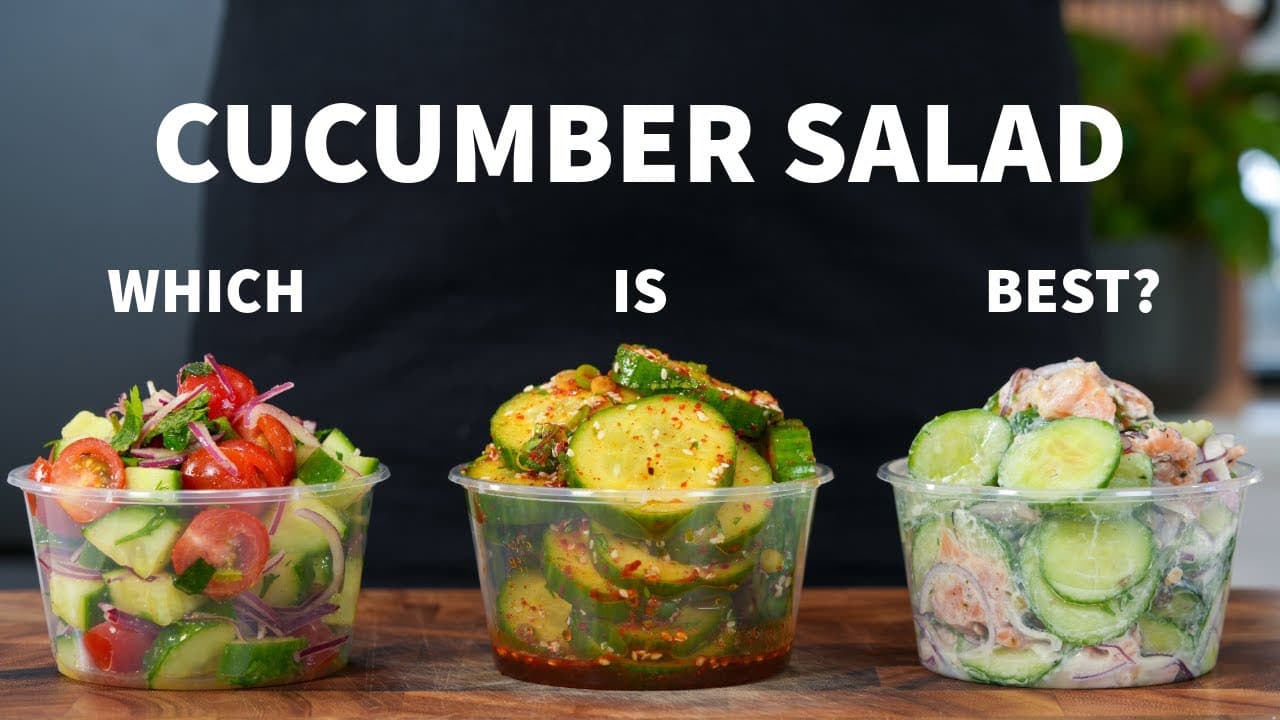 3 Easy Cucumber Salads