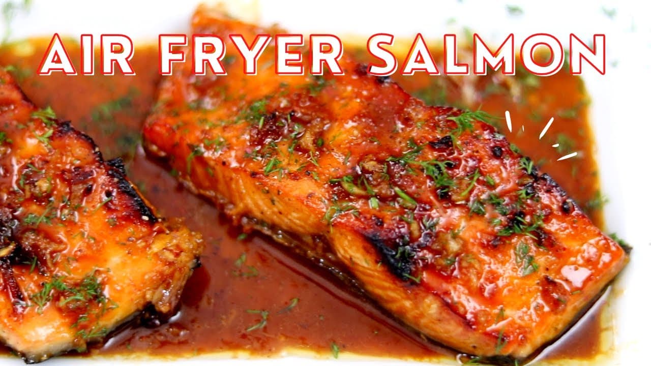 Air Fryer Honey Glazed Salmon