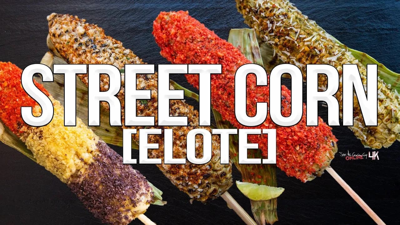 Grilled Mexican Style Street Corn (Elote)