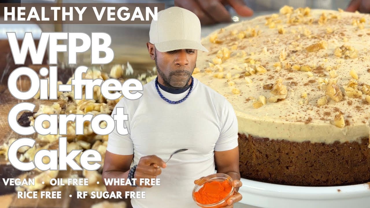 Healthy Vegan WFPB Carrot Cake