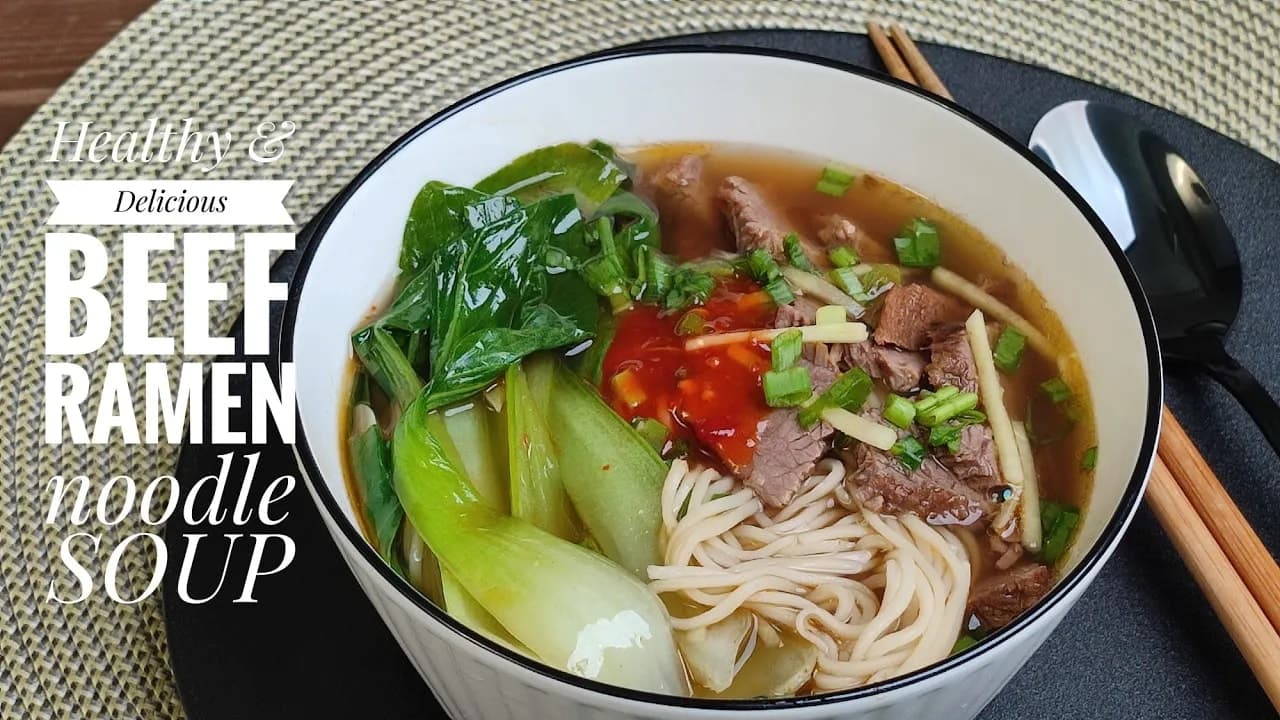 Easy Homemade Beef Ramen Noodle Soup