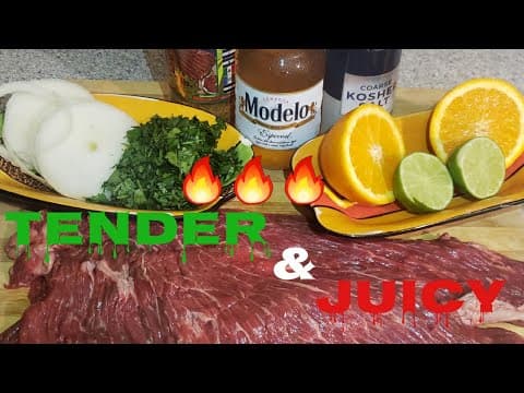 How to marinate carne asada (modelo beer)