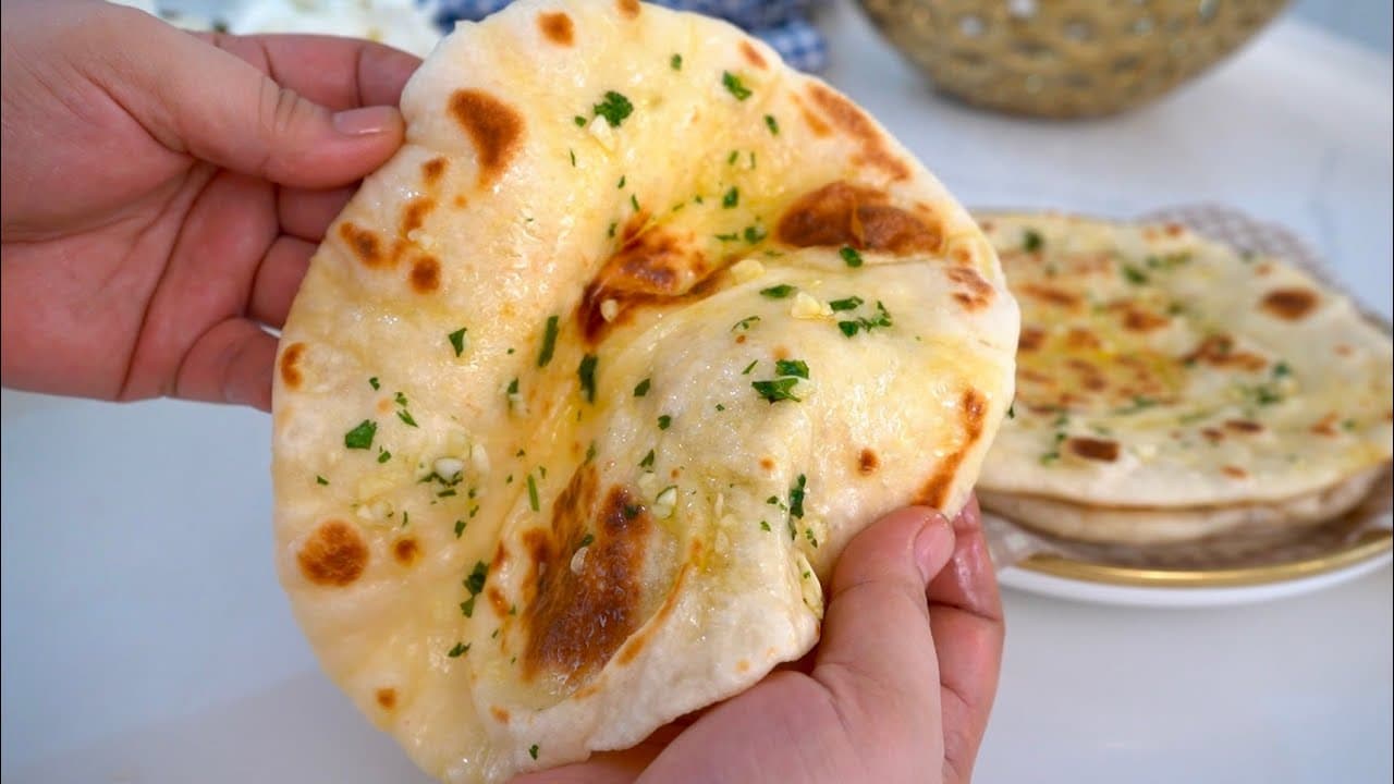 Easy Homemade Garlic Butter Naan Recipe