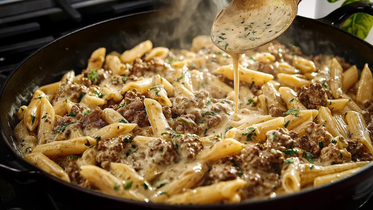 Simple One Pot Ground Beef Pasta Recipe