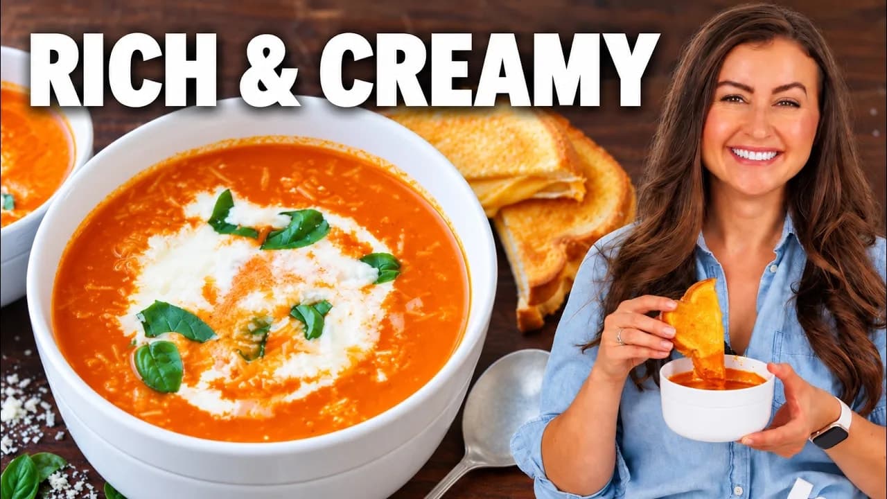 Roasted Tomato Soup for Grilled Cheese Lovers