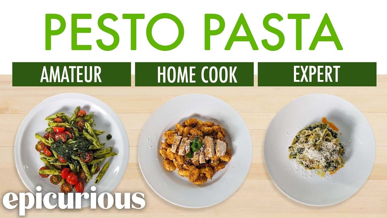 4 Levels of Pesto Pasta: Amateur to Food Scientist