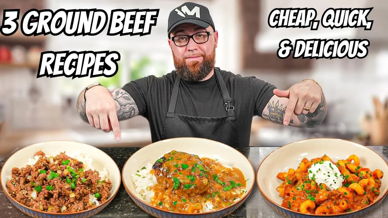 3 Ground Beef Meals for Under $15