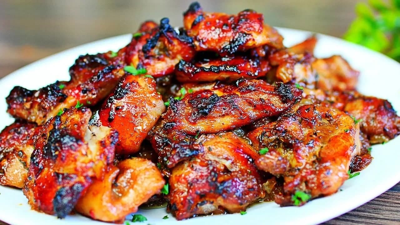 Honey Garlic Baked Chicken Thighs
