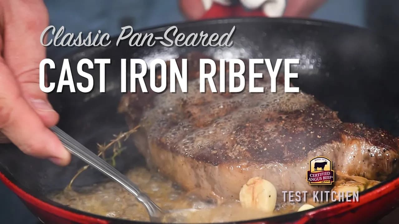Classic Pan-Seared Ribeye Steak