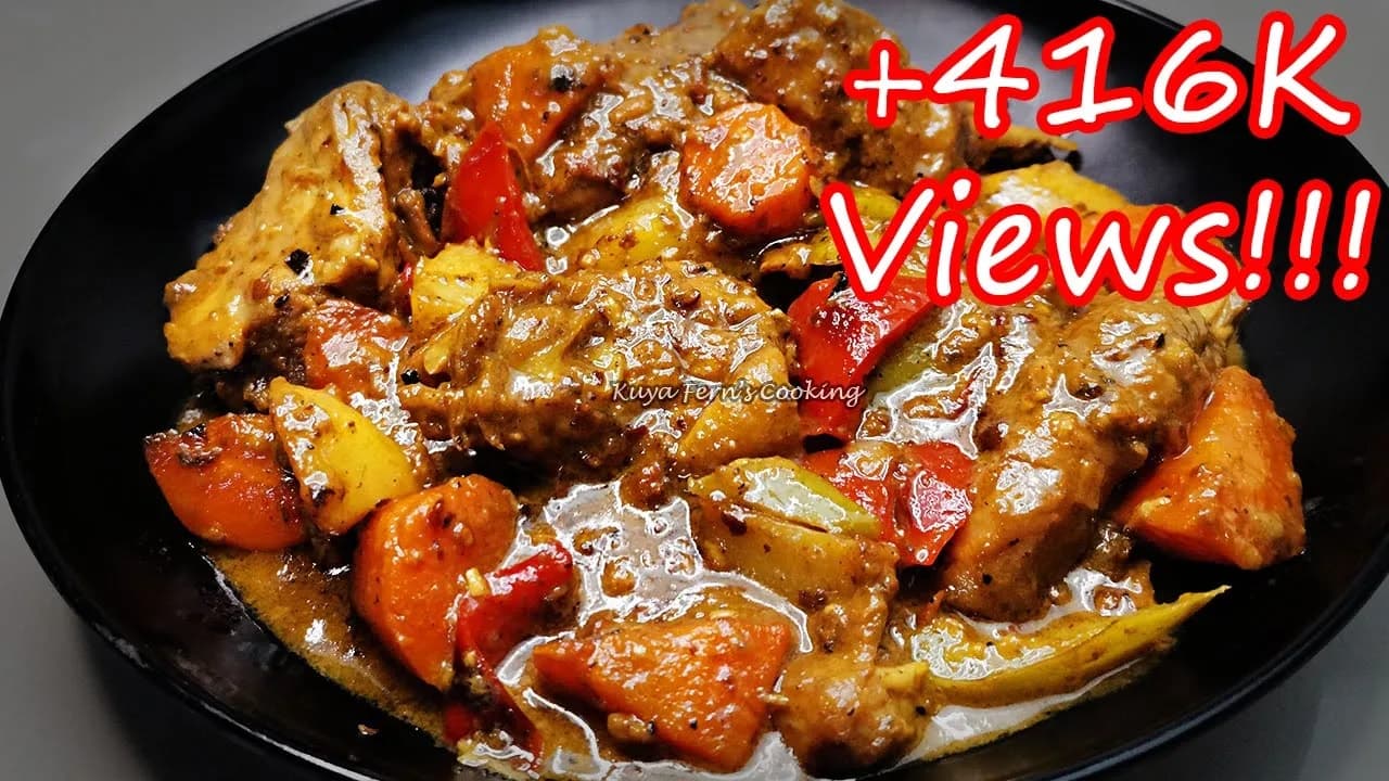 Filipino Style Creamy Chicken Curry