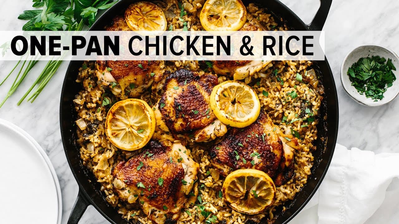 Chicken & Rice | easy & healthy one-pan recipe