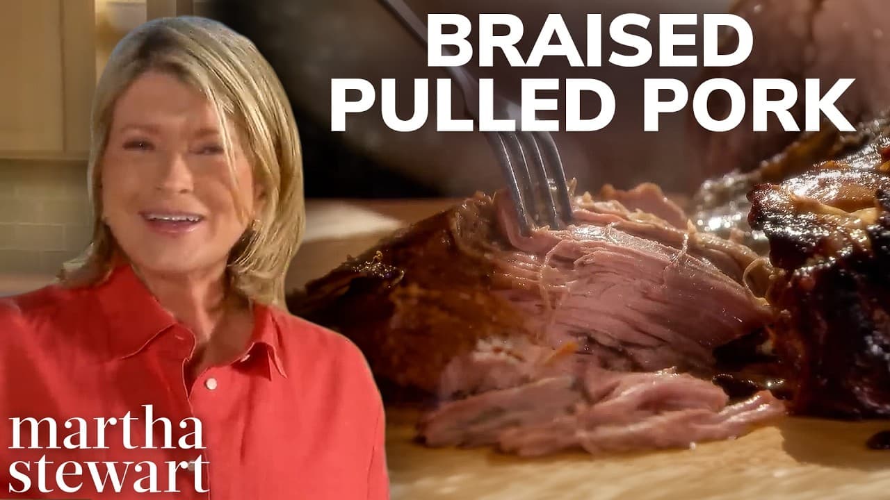 Martha Stewart's Braised Pulled Pork Shoulder