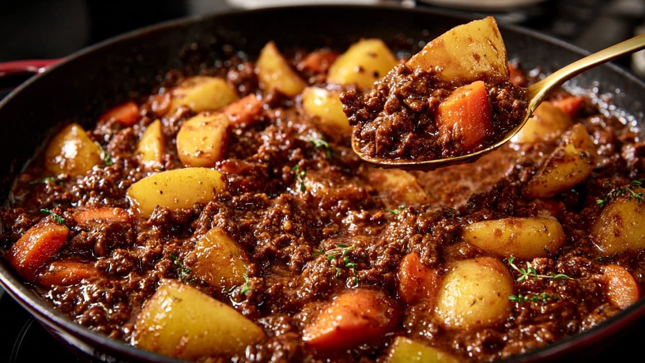 One-Pan Ground Beef and Potato Dinner