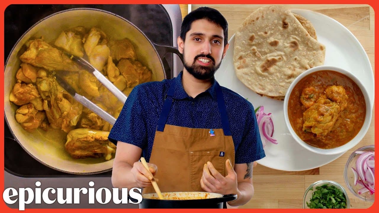 How a Michelin Star Indian Chef Makes Chicken Curry at Home