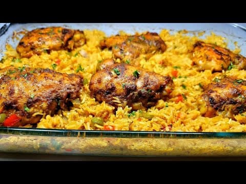 One Pan Oven Chicken & Rice